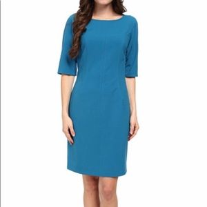 Tahari Arthur S. Levine Pool Blue Dress